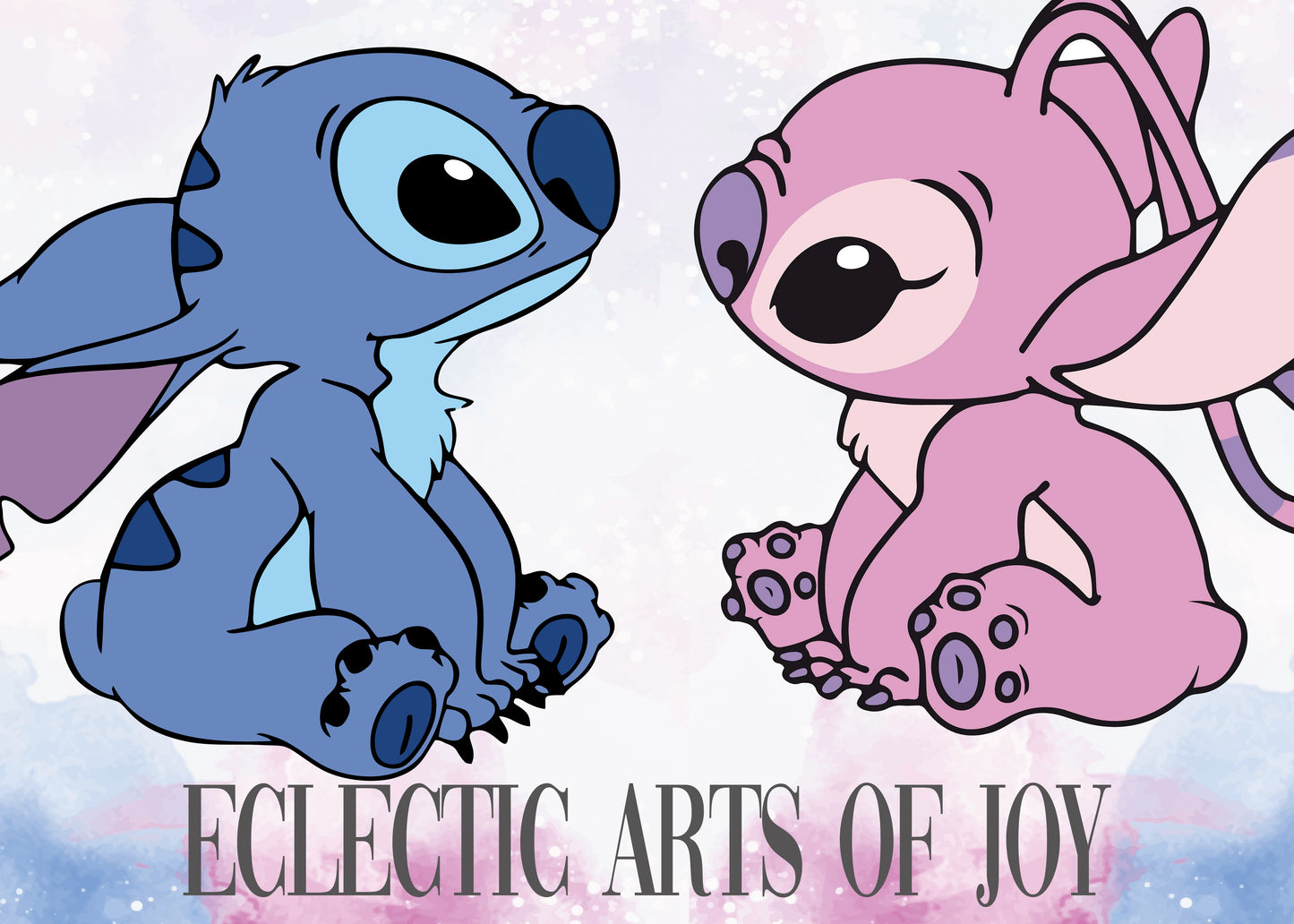 Watercolour Lilo & Stitch Personalised Prints
