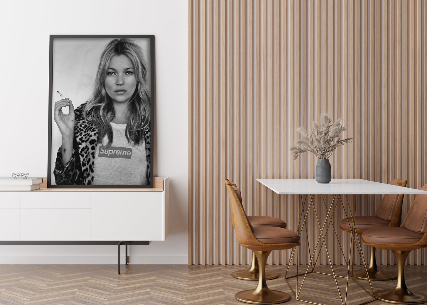 Kate Moss Smoking Print