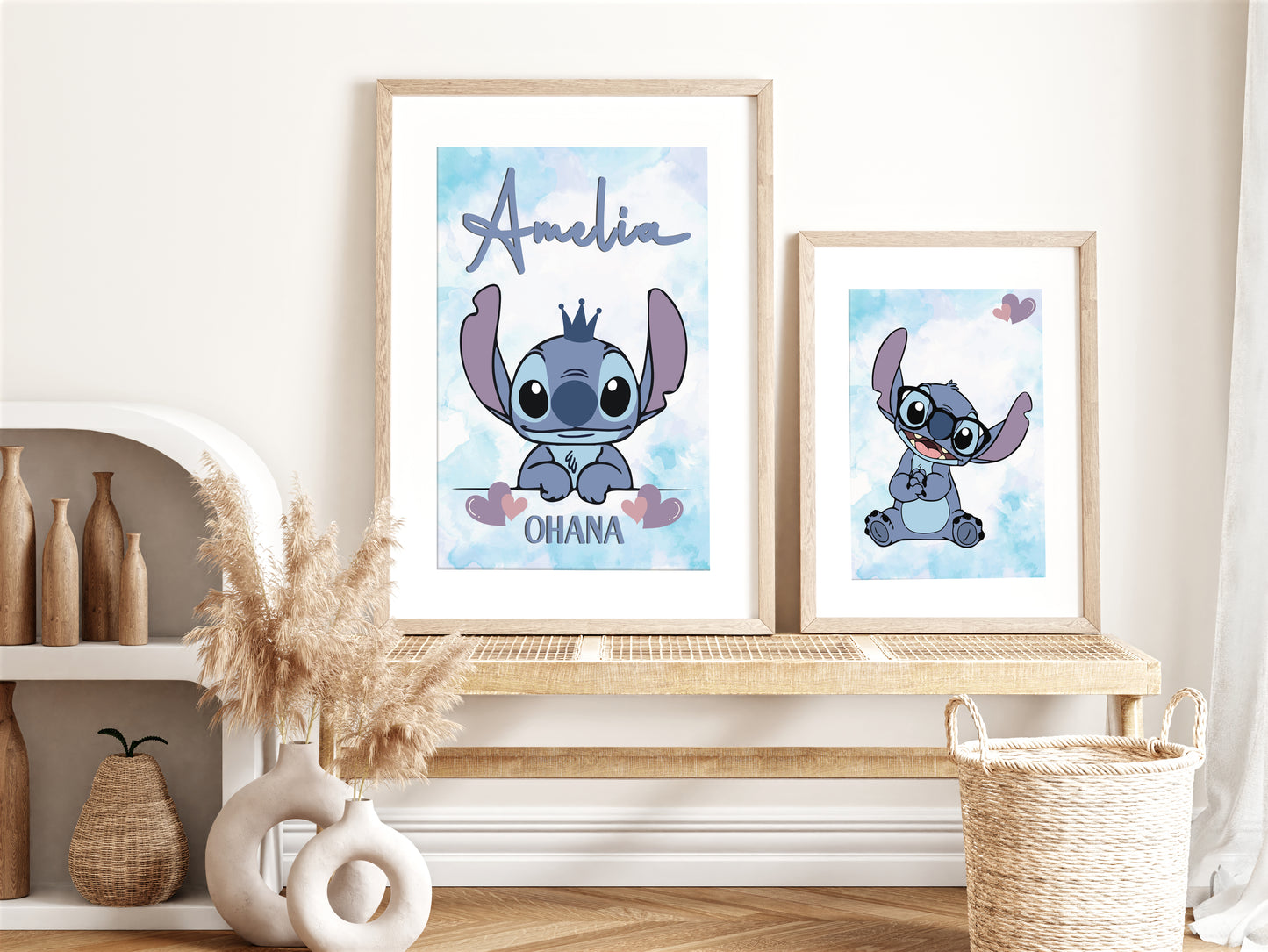 Stitch & Angel Set of 3 Name Prints