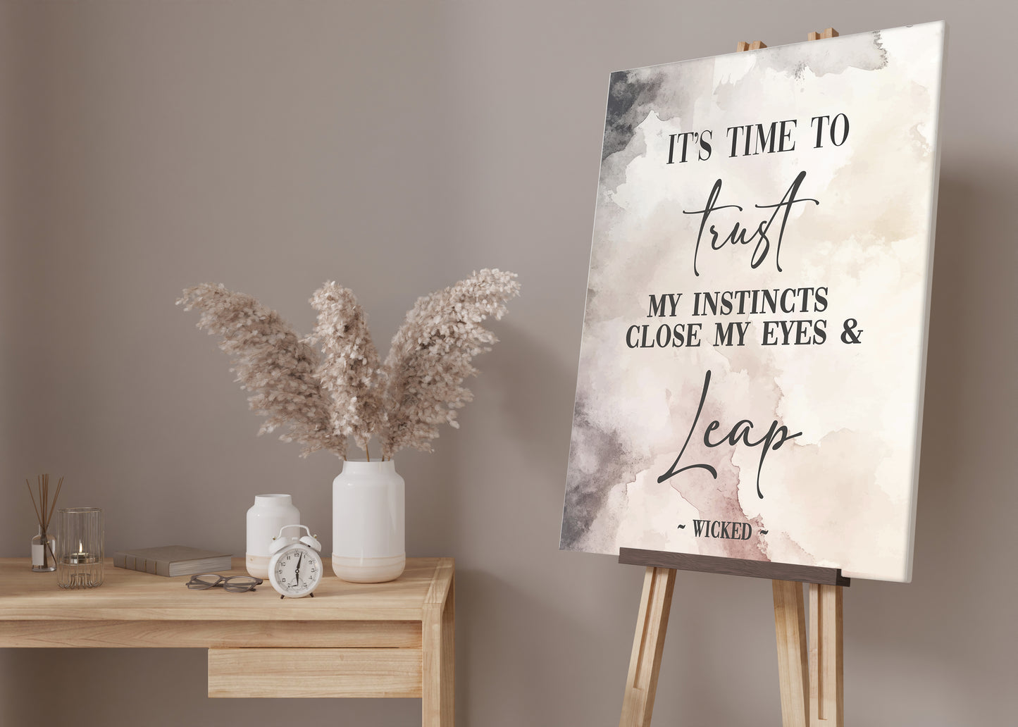Wicked Trust My Instincts Quote Print