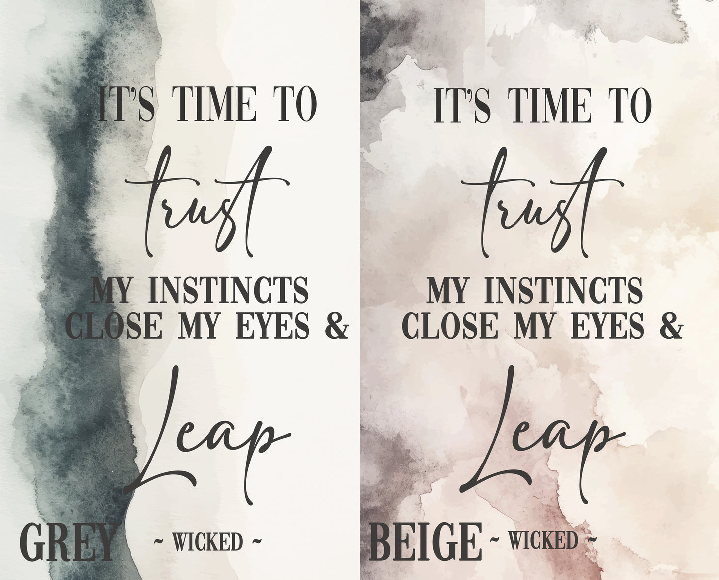 Wicked Trust My Instincts Quote Print