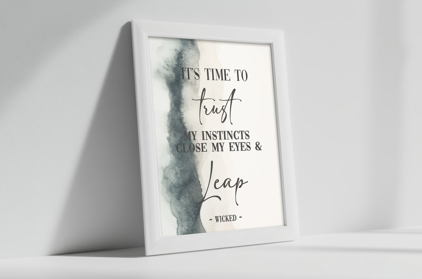 Wicked Trust My Instincts Quote Print
