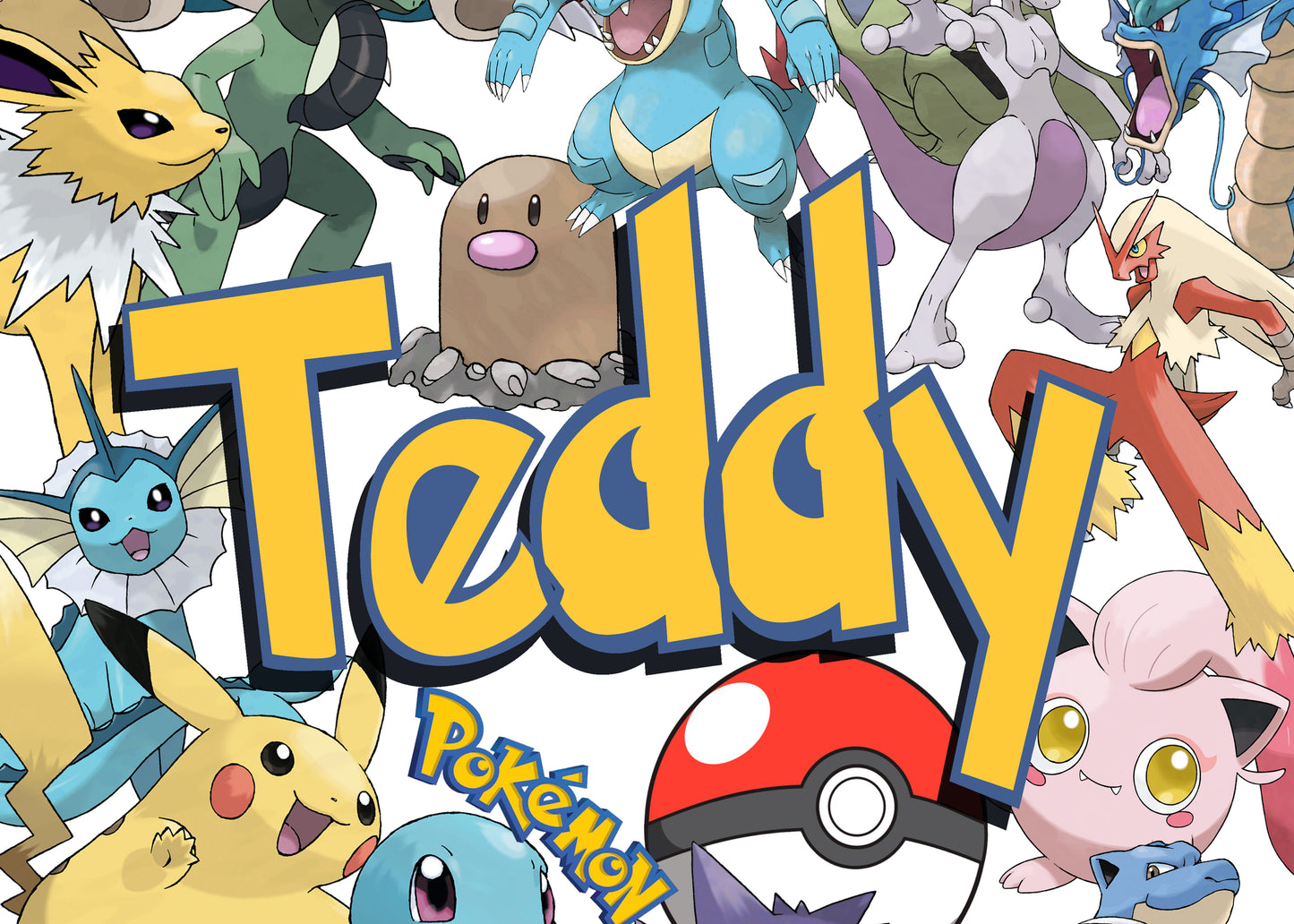 Pokemon Personalised Print