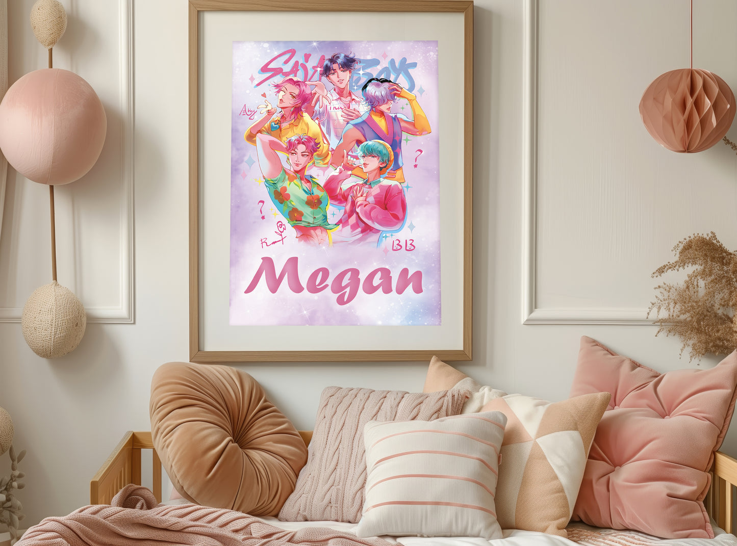 Kpop Saja Boys Custom Name Print