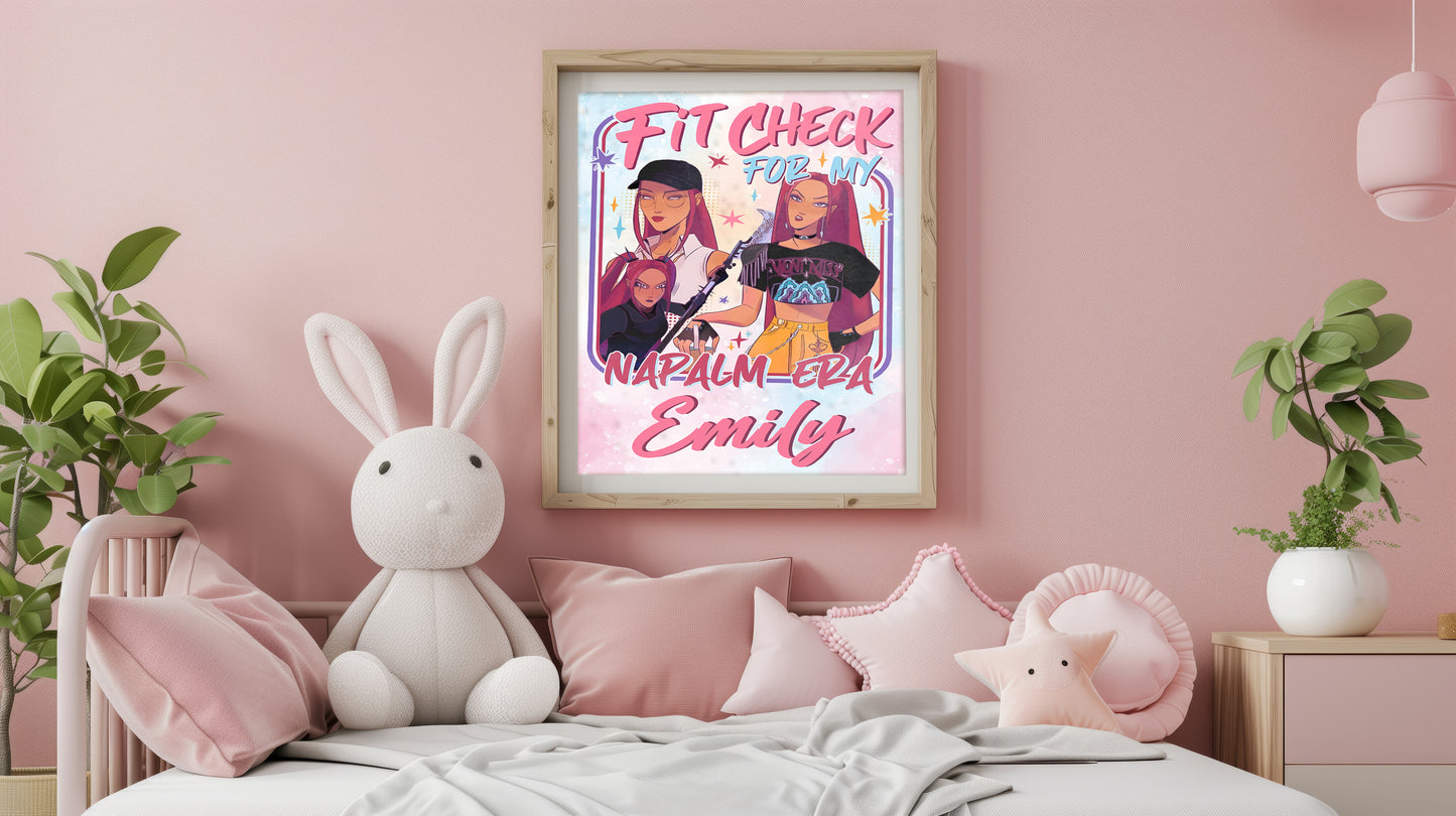 Kpop Custom Name Print