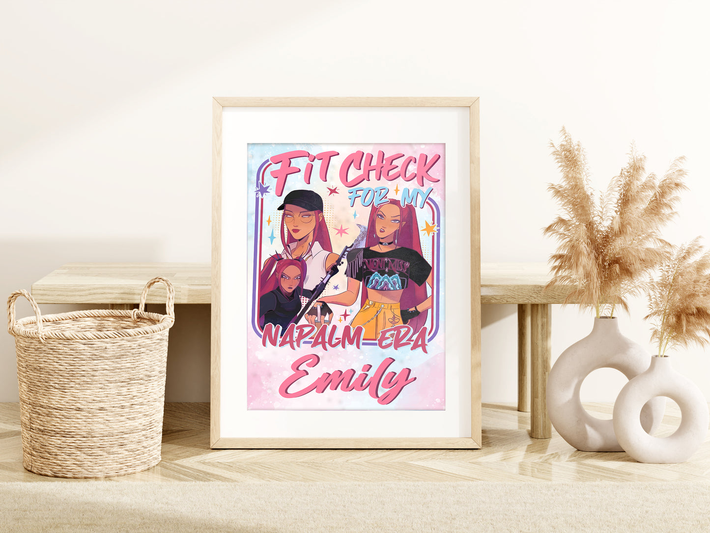 Kpop Custom Name Print