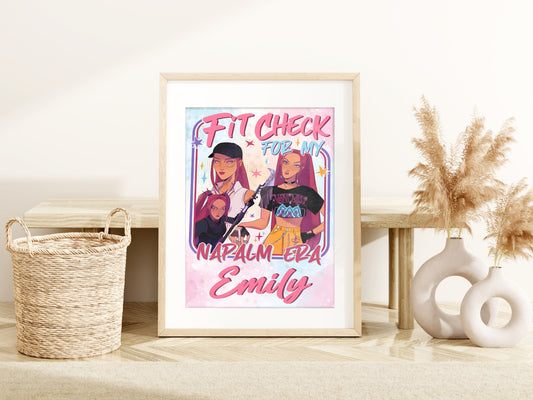 Kpop Custom Name Print