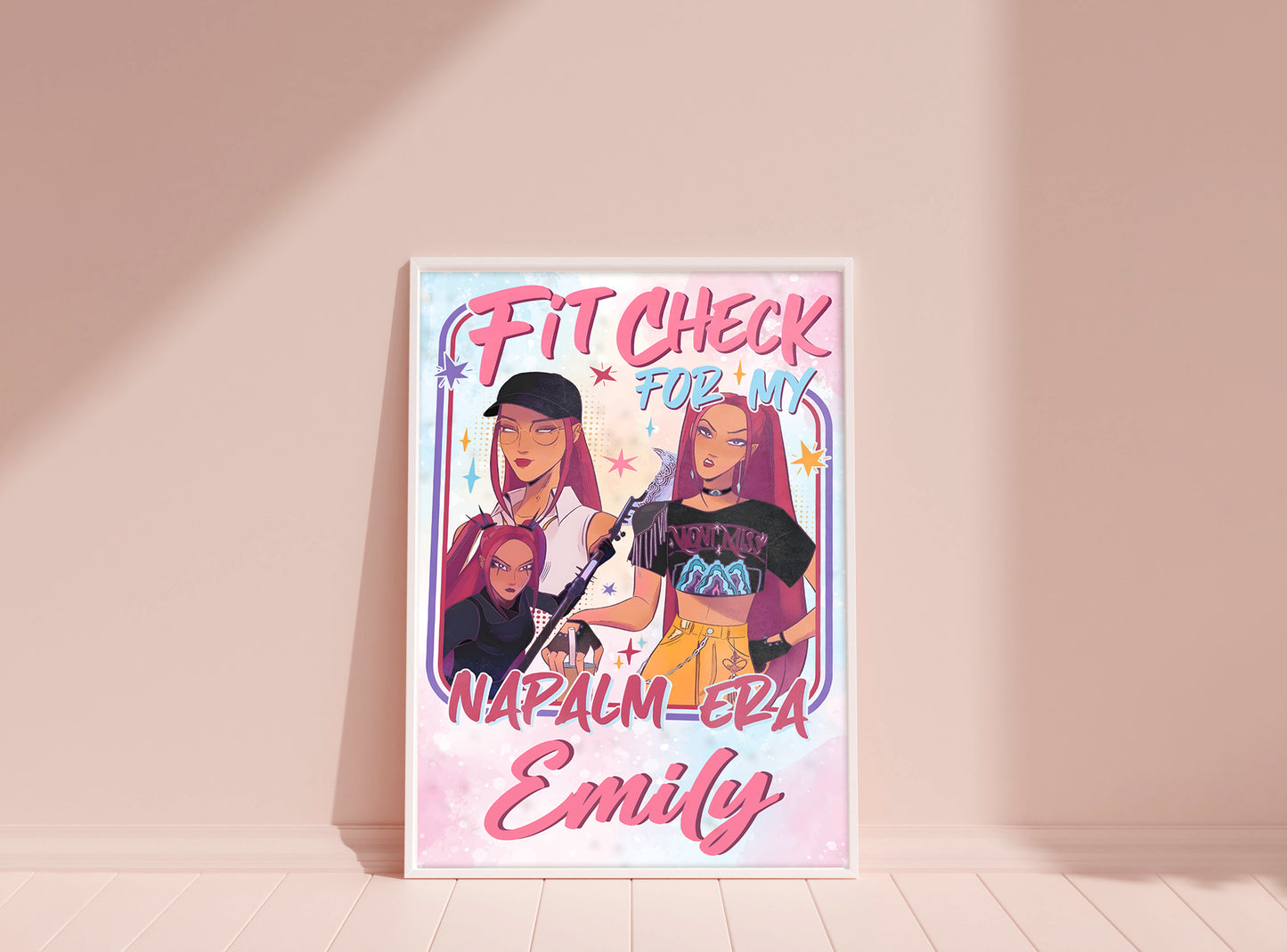 Kpop Custom Name Print