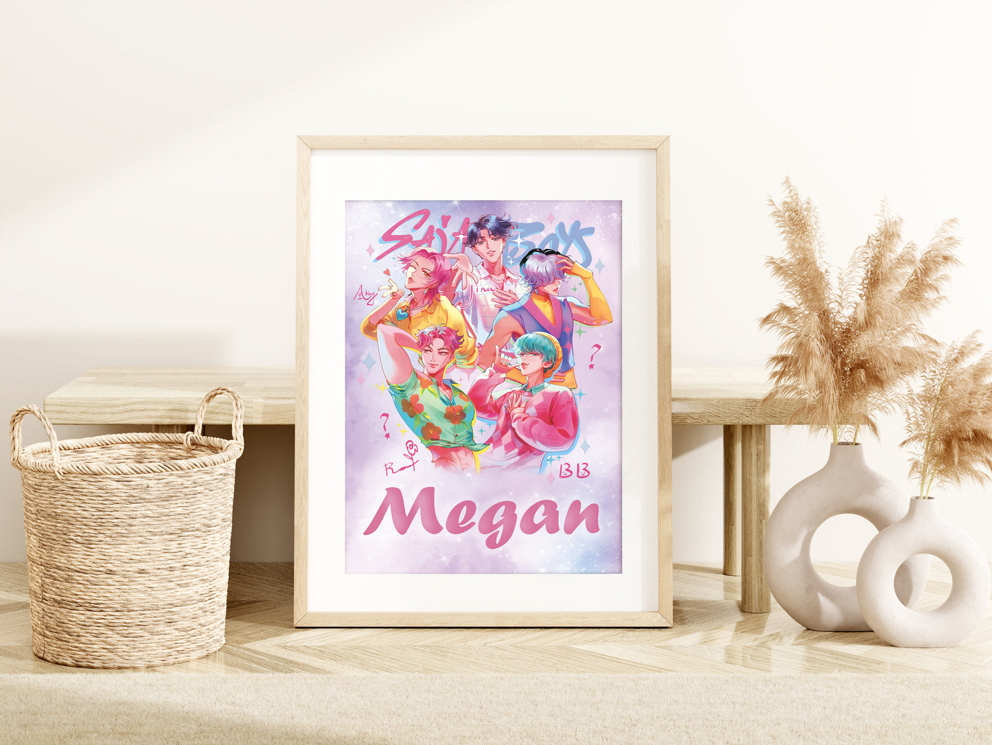 Kpop Saja Boys Custom Name Print