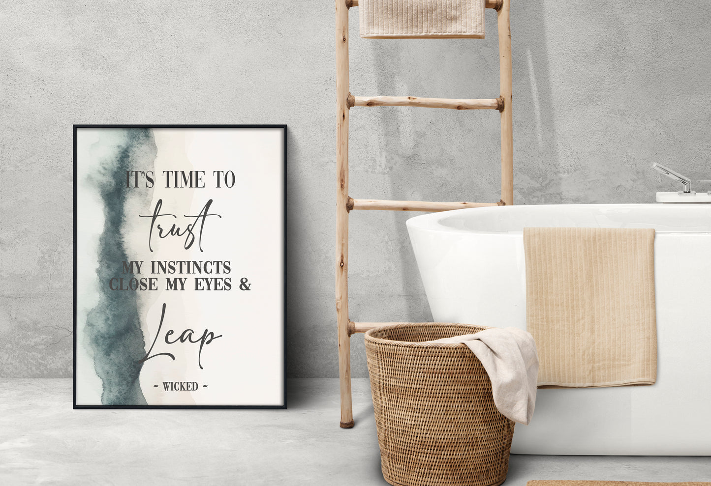 Wicked Trust My Instincts Quote Print
