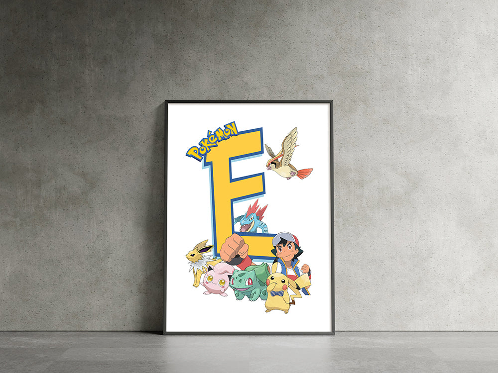 Set Of 3 Personalised Pokemon Prints