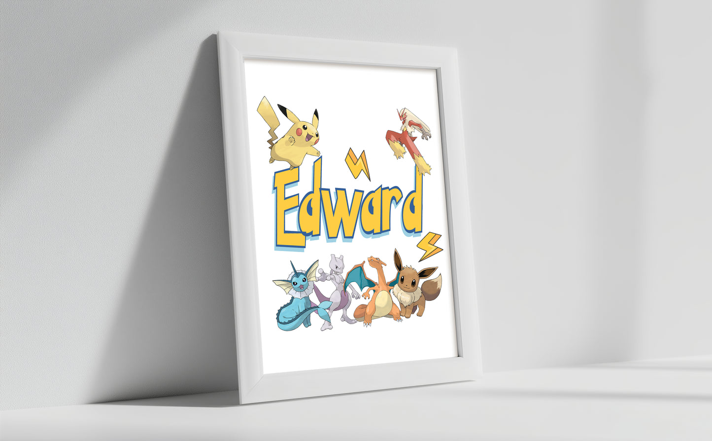 Set Of 3 Personalised Pokemon Prints