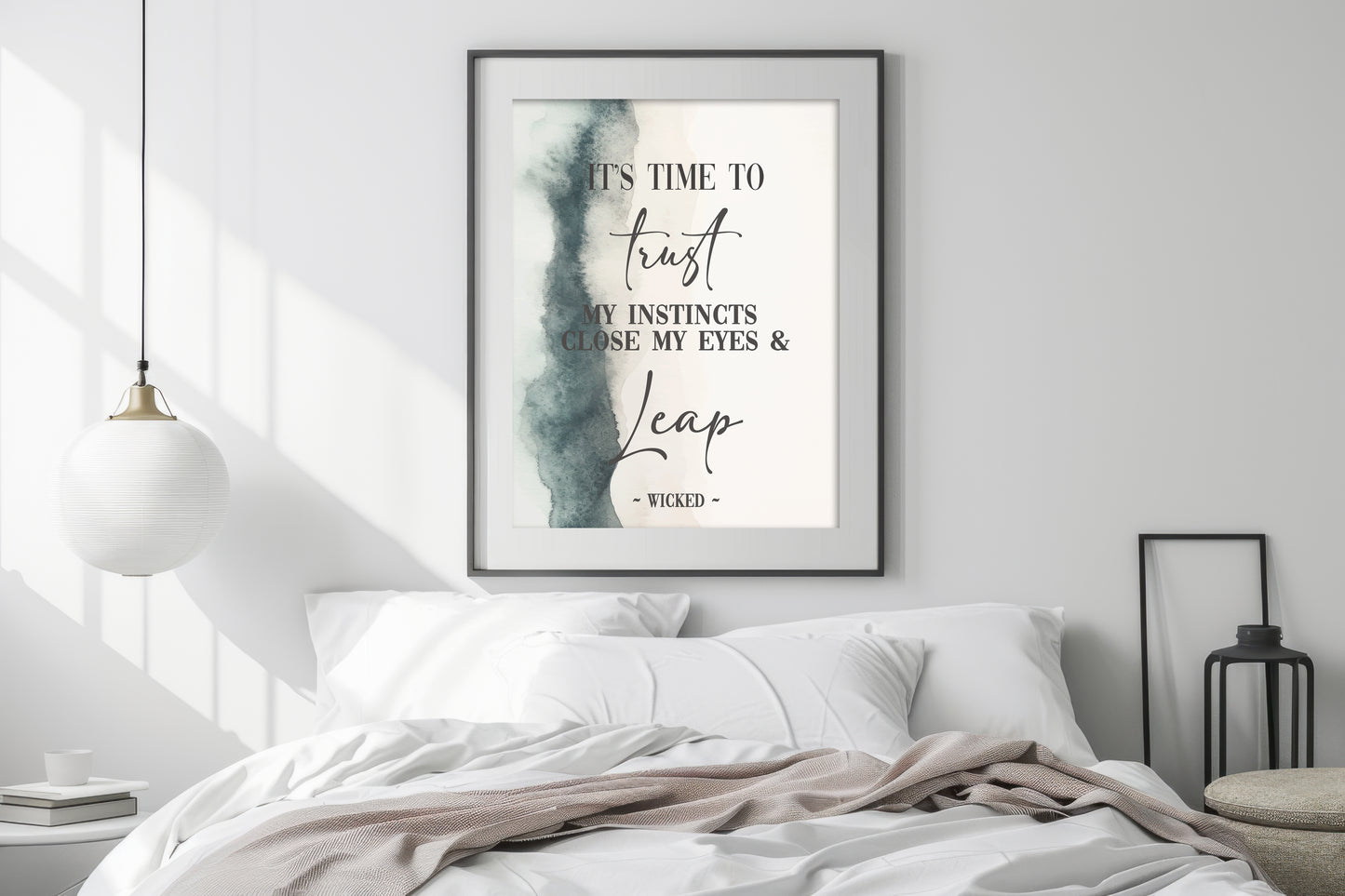 Wicked Trust My Instincts Quote Print