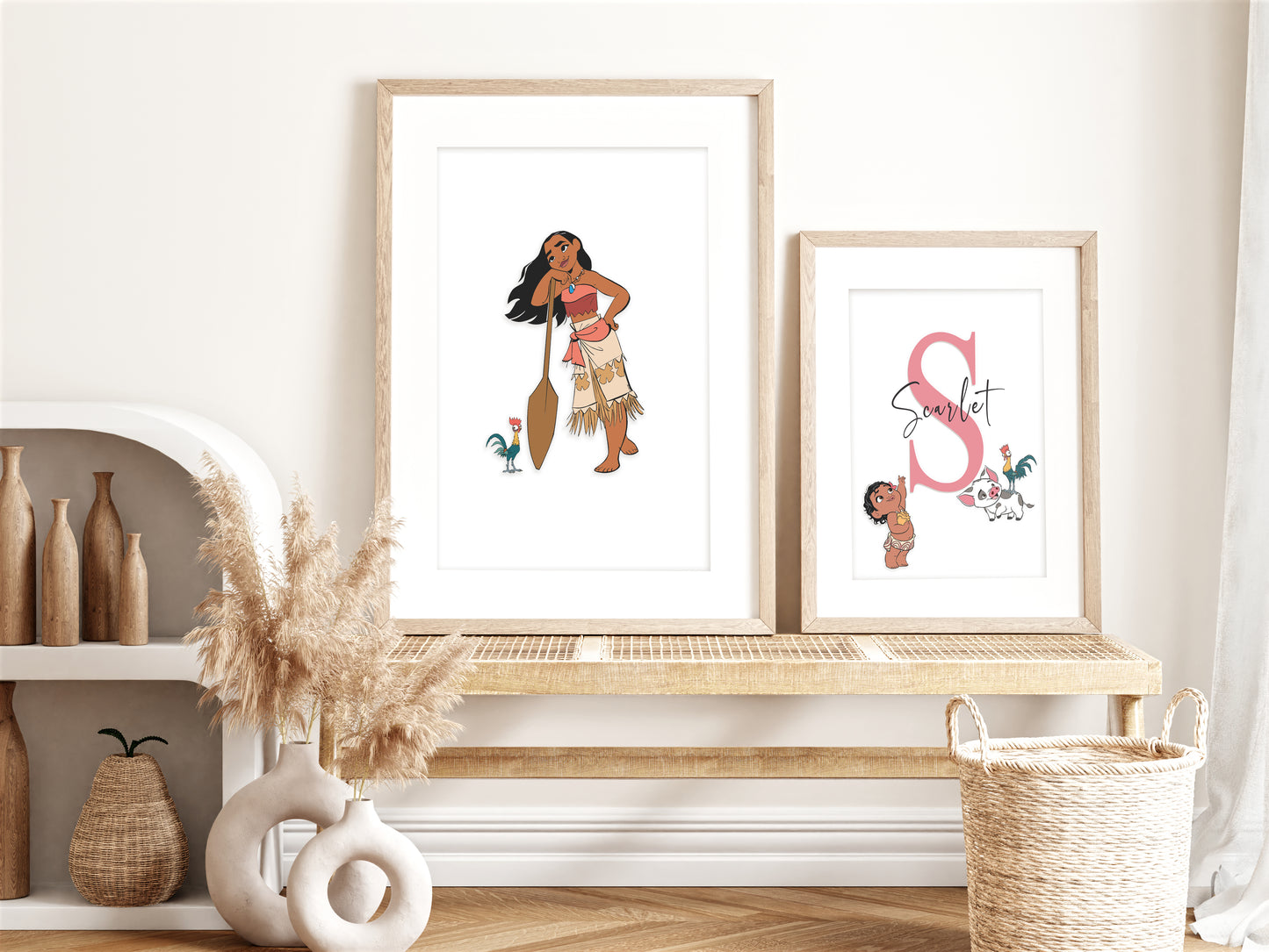 Moana Set Of 3 Personalised Prints