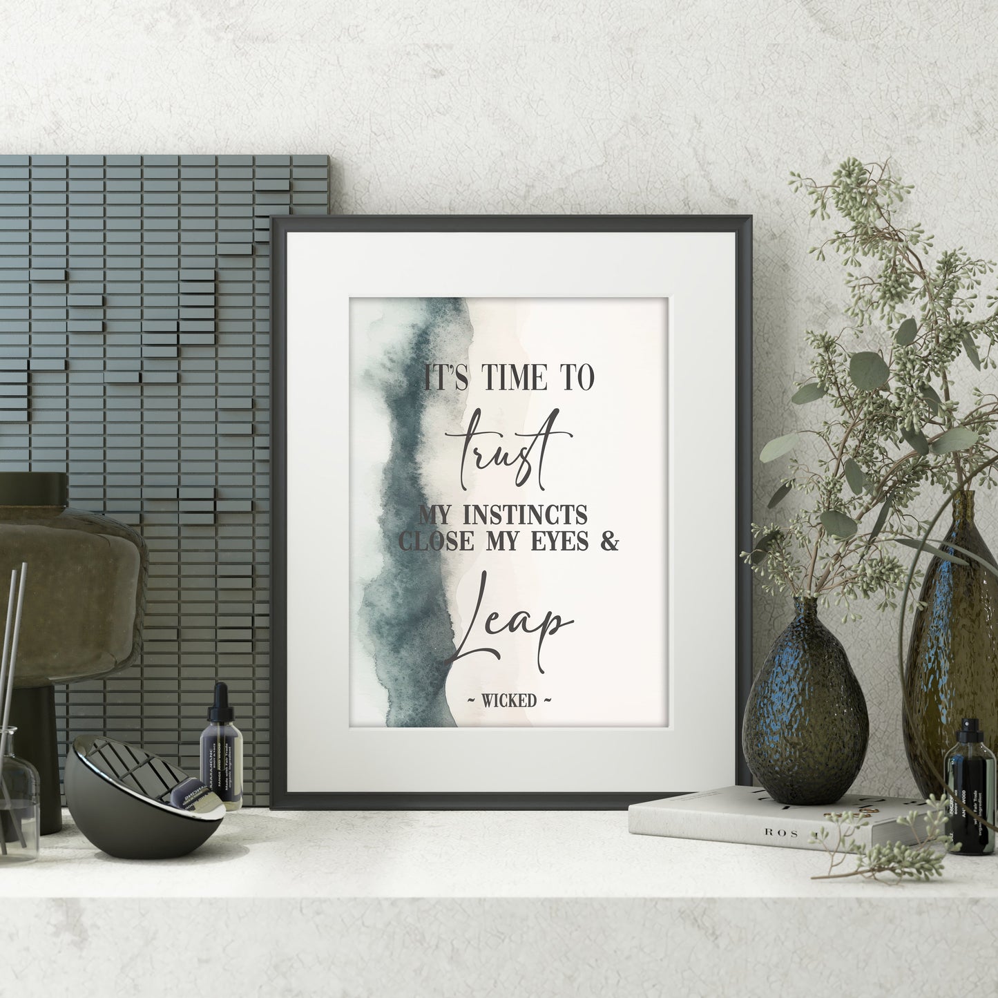 wicked movie quote art print