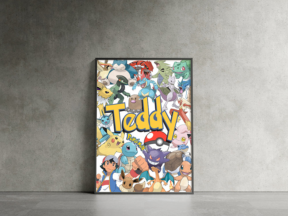 Pokemon Personalised Print