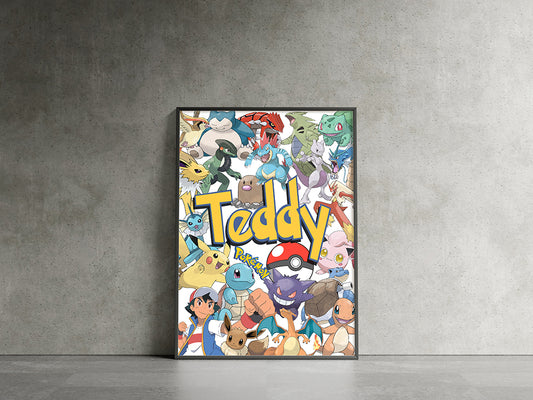 Pokemon Personalised Print