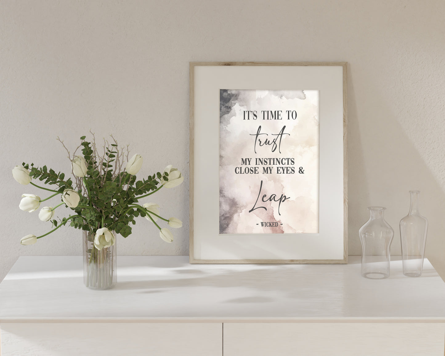 Wicked Trust My Instincts Quote Print