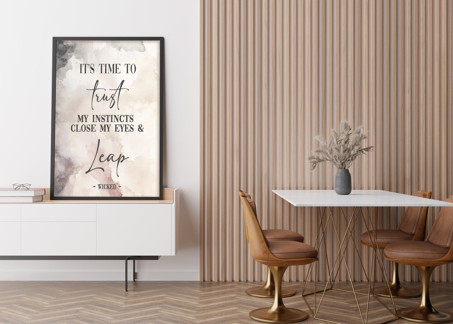 Wicked Trust My Instincts Quote Print
