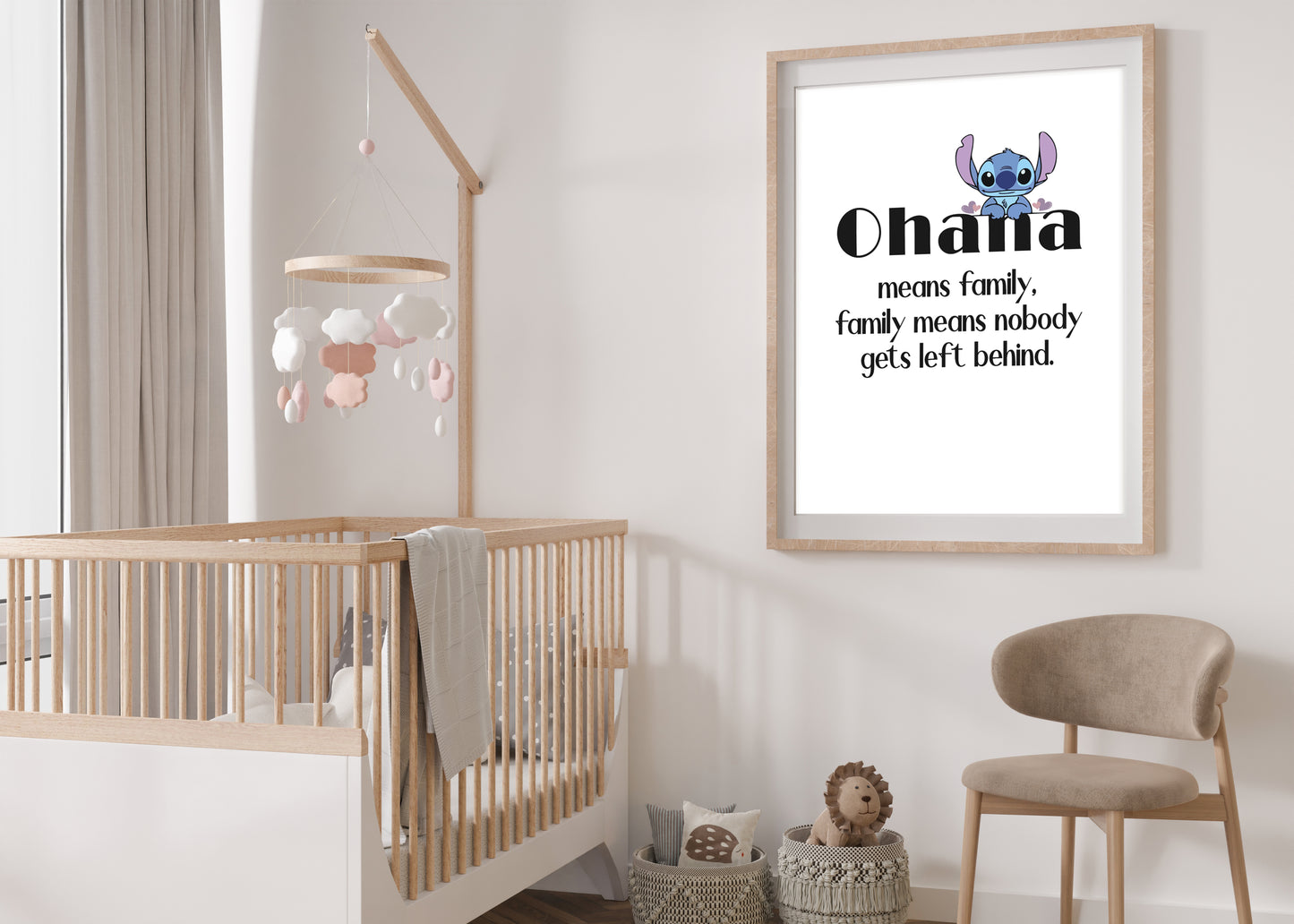 Ohana Quote Lilo & Stitch Print