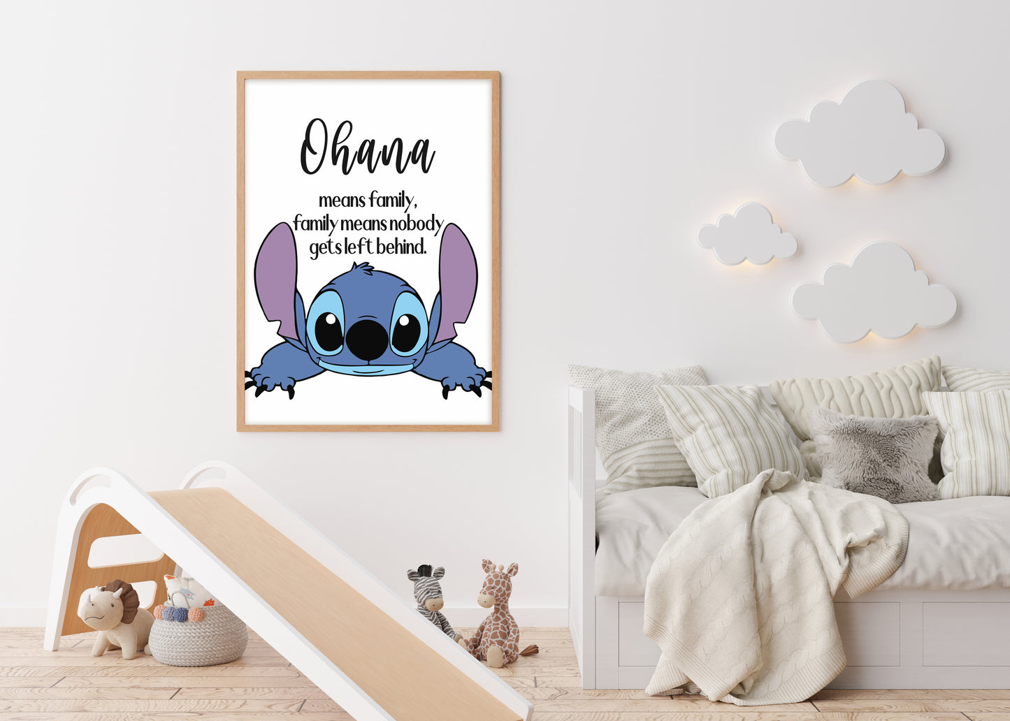 Ohana Quote Lilo & Stitch Print