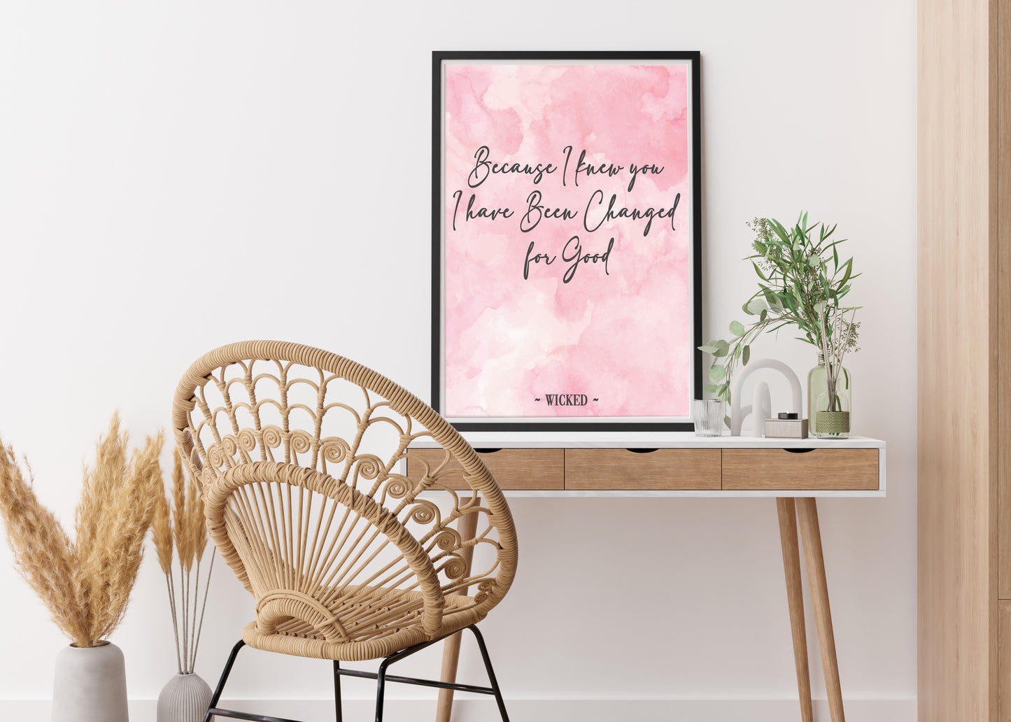 Wicked Changed For Good Quote Print