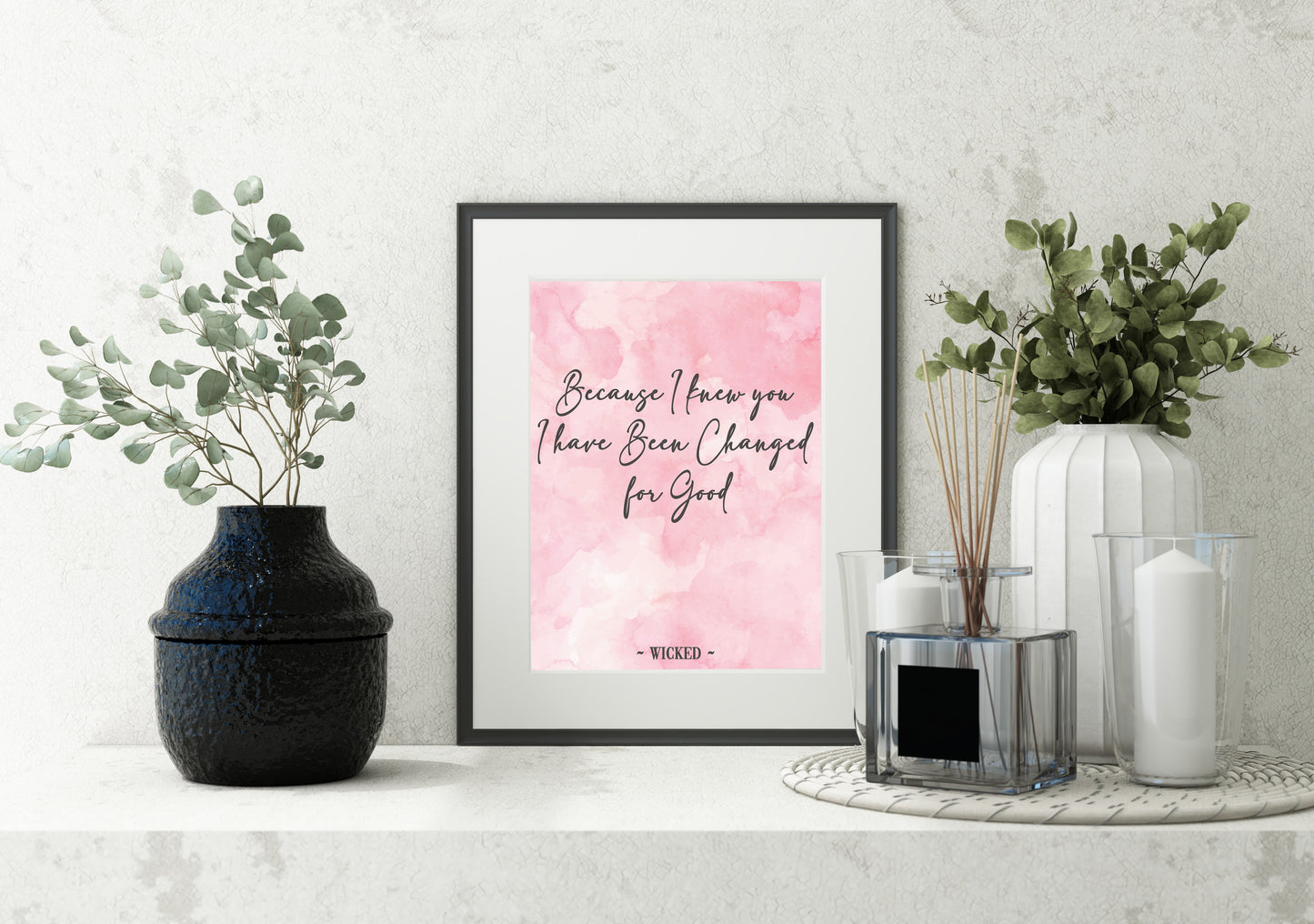 Wicked Changed For Good Quote Print